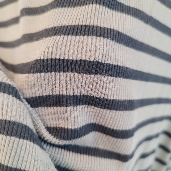 Old Navy Olive Green & Black Short Sleeve Striped Dress Women's Size Large - Picture 7 of 11